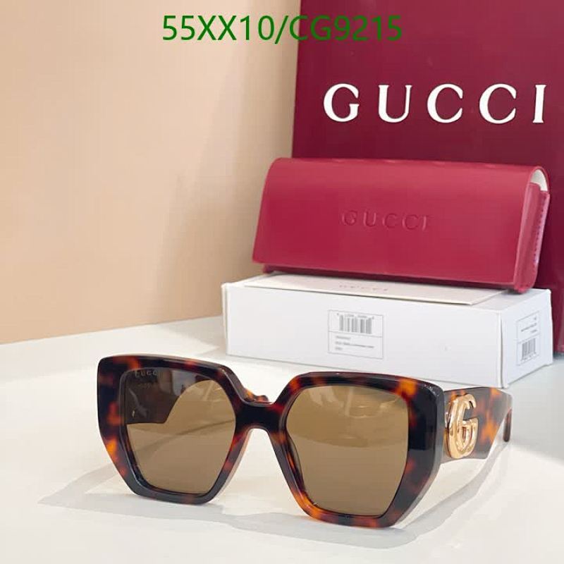 Gucci Square Tortoiseshell Sunglasses with Interlocking G Logo - CG9215