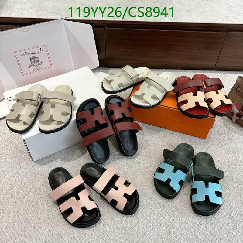 Hermes Men's Genuine Leather Slides - Comfortable & Stylish