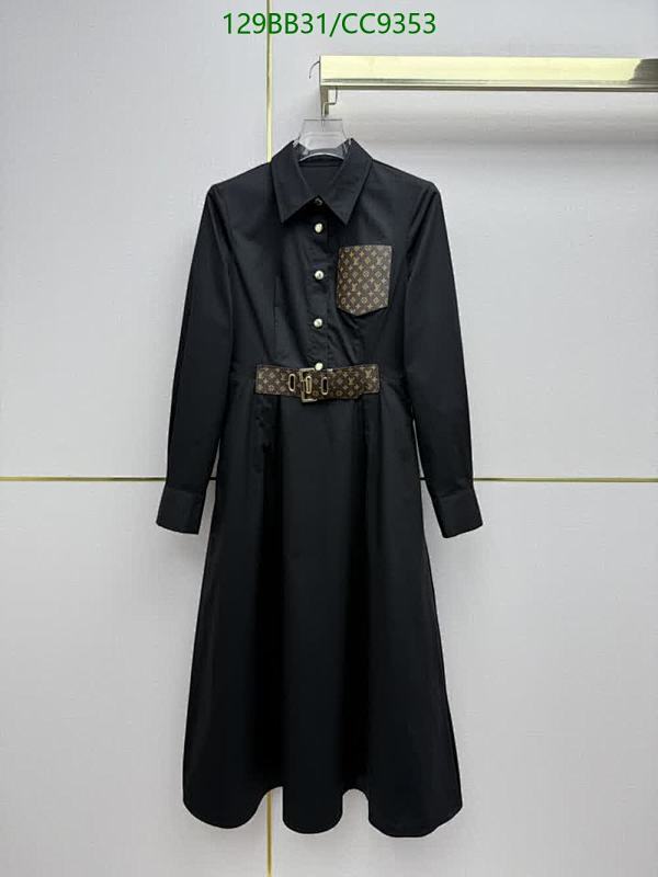 Louis Vuitton Black Shirt Dress with Monogram Belt - Sizes S-L