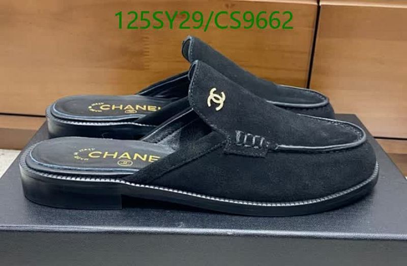 Chanel Women's Black Leather Mules Loafers - Elegant & Comfortable Slip-Ons