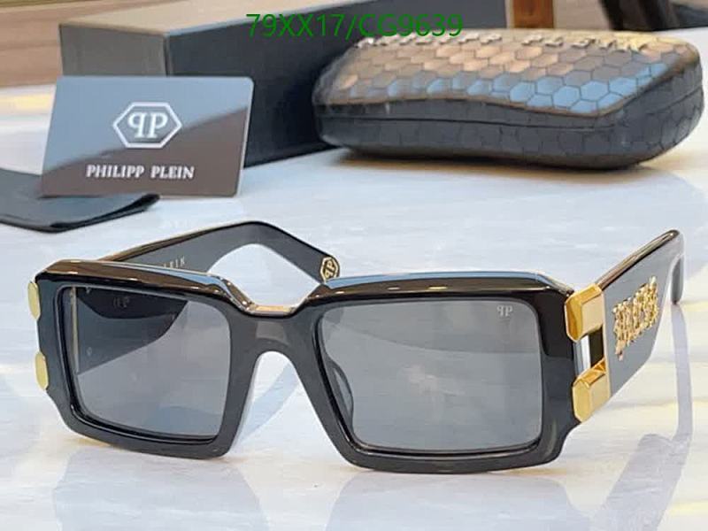 Philipp Plein Men's Square Sunglasses Black Gold - Fashion Forward Eyewear