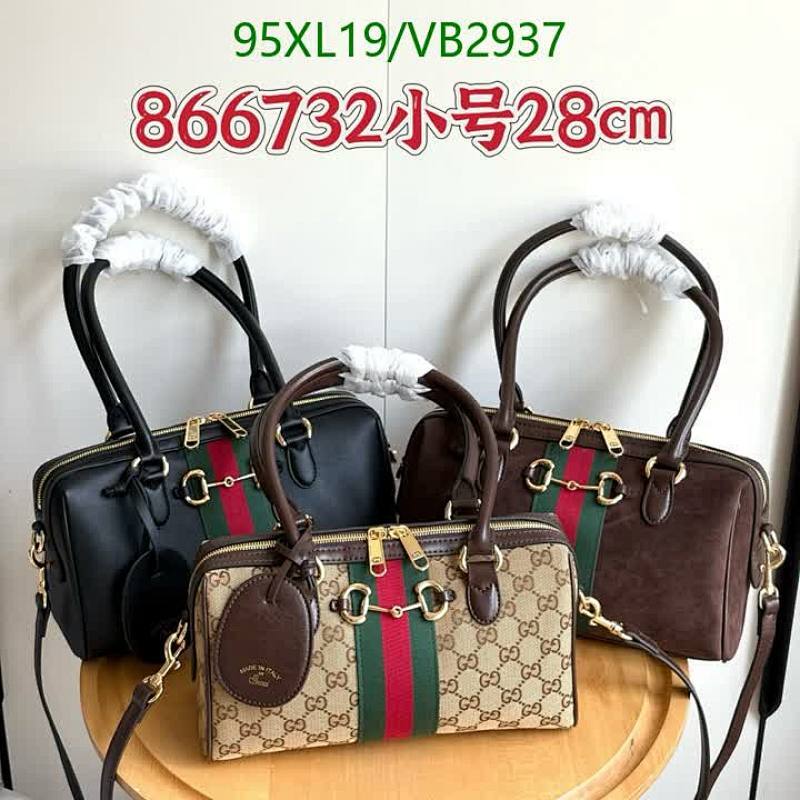 Gucci Top Handle Shoulder Bag: Genuine Leather & Canvas for Everyday Elegance
