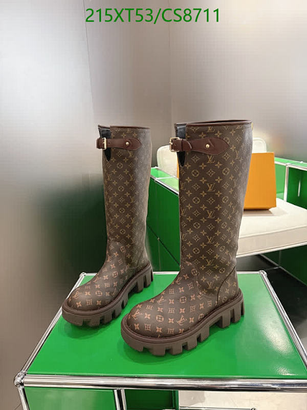 Louis Vuitton Women's Monogram Canvas Ranger Boots - Premium Cowhide Leather