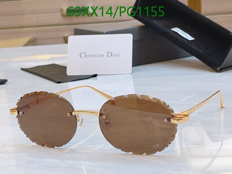 Dior Women's Round Rimless Sunglasses with CD Logo