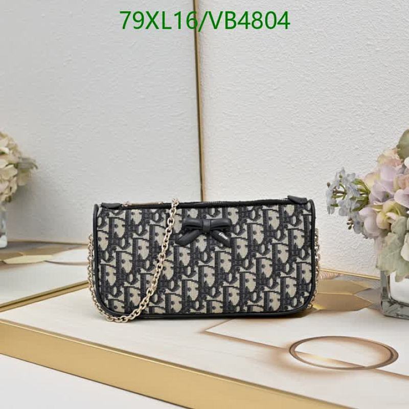 Dior Charm Bow Bag: Elegant Canvas & Leather Shoulder Bag for Women