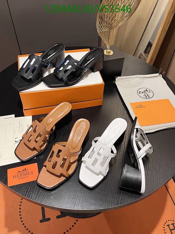 Hermès Women's Leather Block Heel Slide Sandals - Elegant & Comfortable