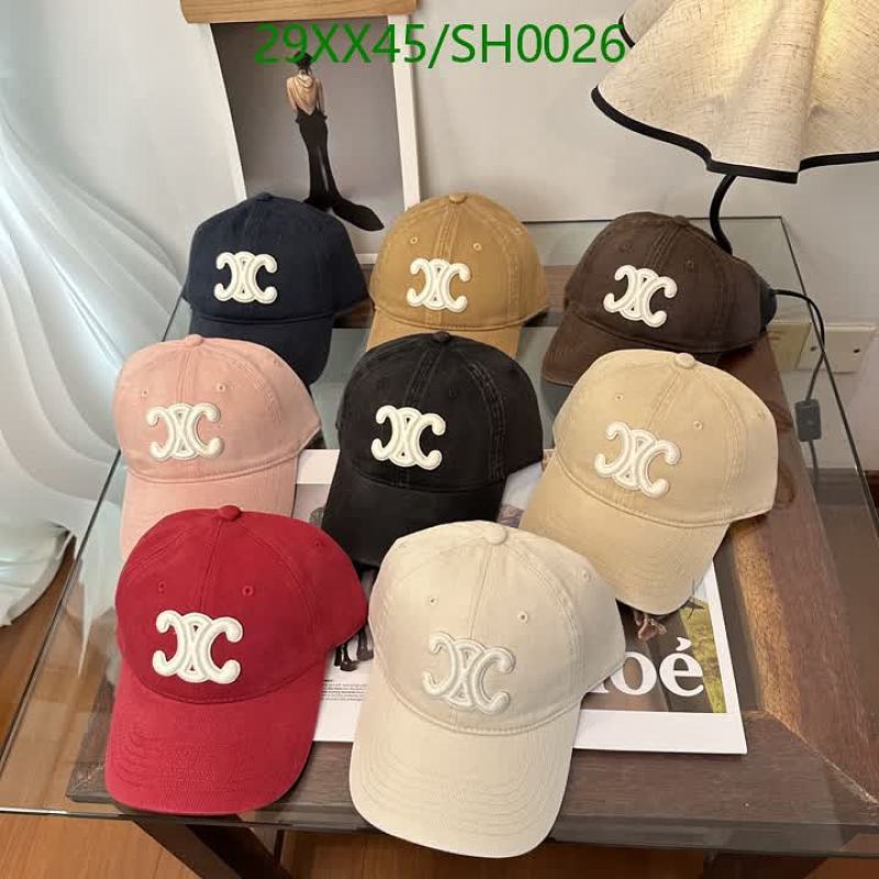 Celine Triomphe Embroidered Baseball Cap - Stylish & Comfortable Headwear