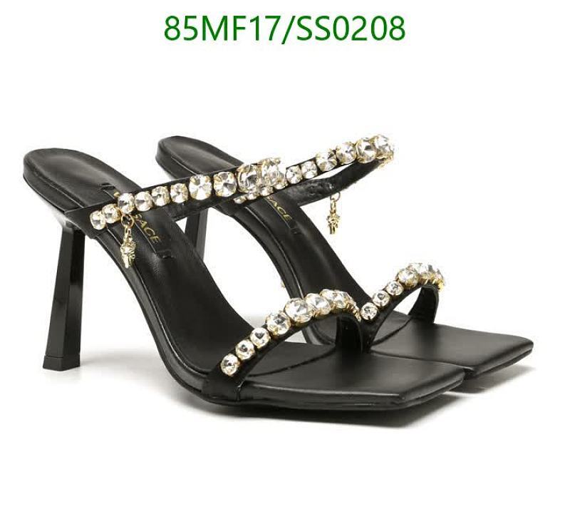 Versace Women's Embellished Silk & Sheepskin High-Heel Sandals
