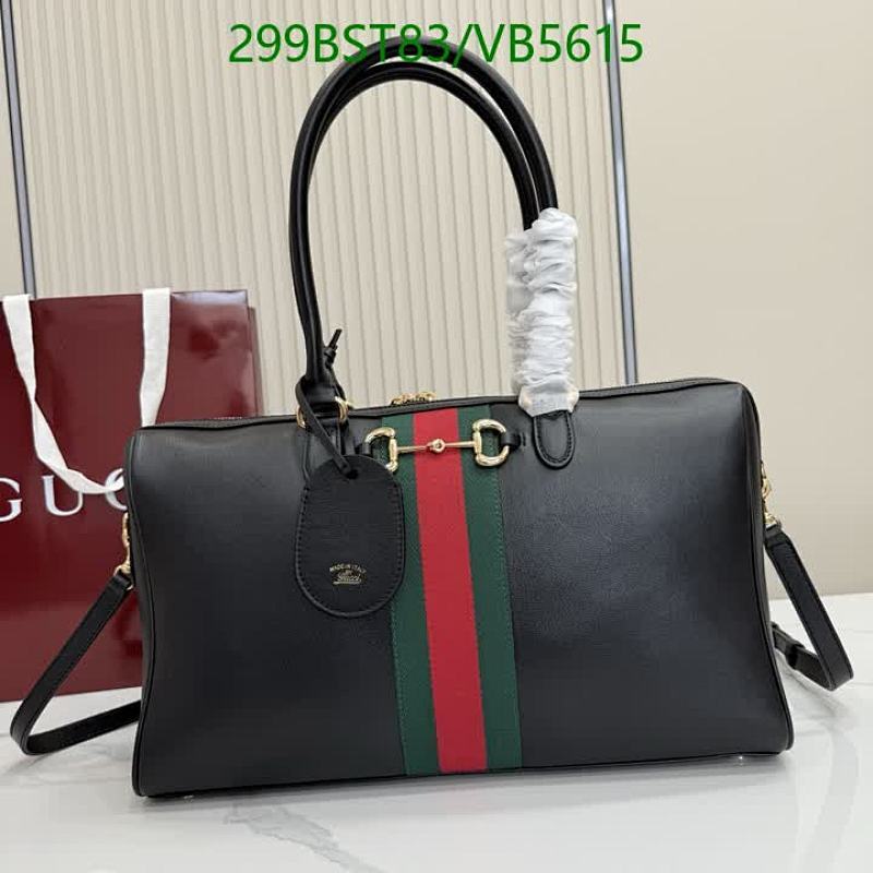 Gucci Horsebit 1955 Black Leather Top Handle Bag - Mirror Quality Handbag