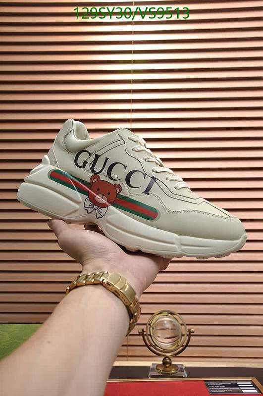 Gucci Women's Rhyton Sneakers with Bear Print - Comfortable & Stylish Trainers
