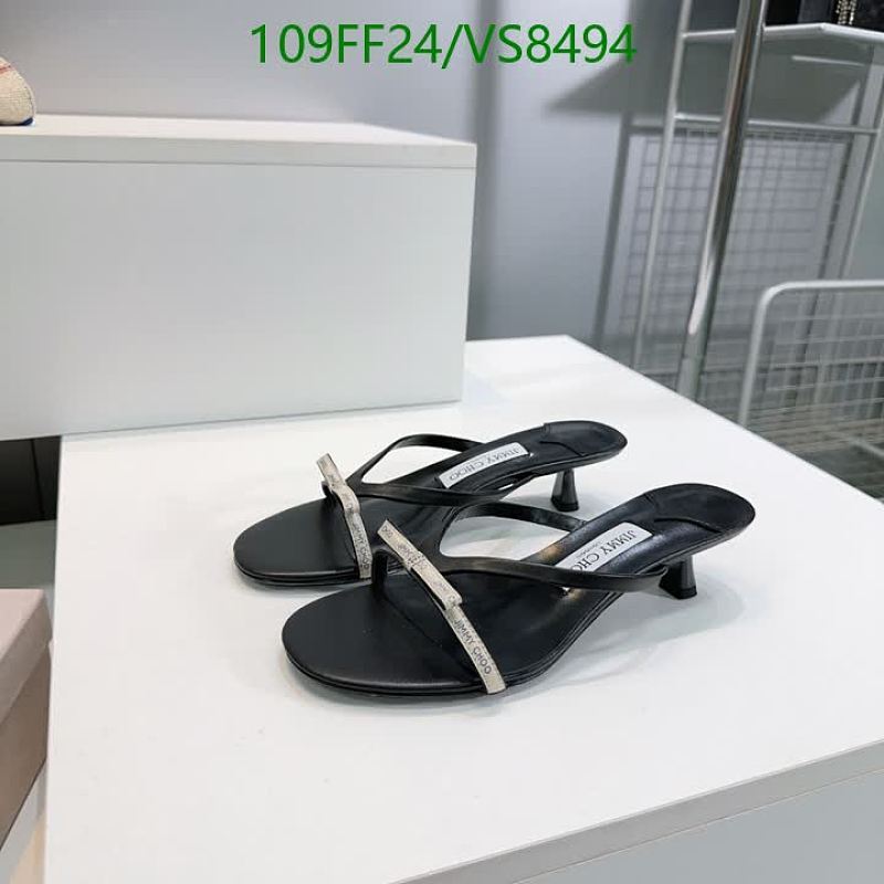 Jimmy Choo Women's Black Sheepskin Leather Heeled Sandals