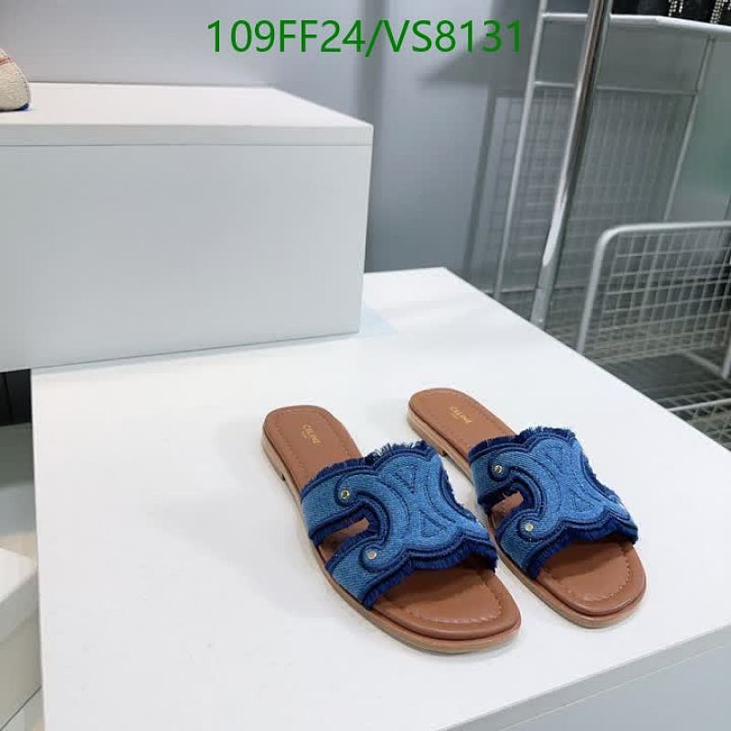 Celine Women's Denim Slip-On Slides - Comfortable & Stylish Footwear