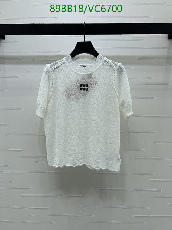 Miu Miu Women's Knitted Short Sleeve Top - Elegant & Breathable Design