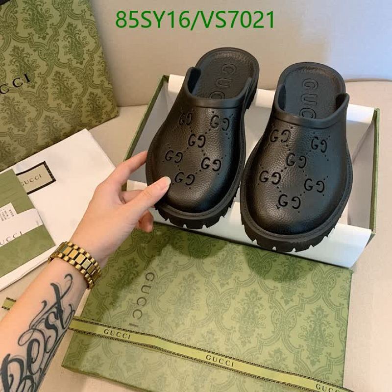 Gucci Women's GG Embossed Rubber Mules - Stylish & Comfortable Slip-On Sandals