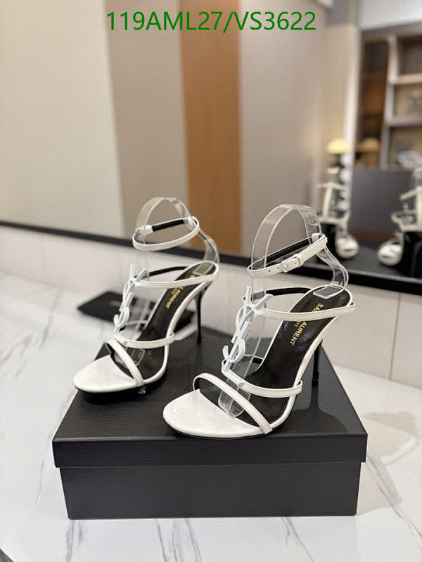 Yves Saint Laurent Women's White Leather Strappy Heels - Elegant 10.5cm Stiletto 29 Yves Saint Laurent Women's White Leather Strappy Heels - Elegant 10.5cm Stiletto