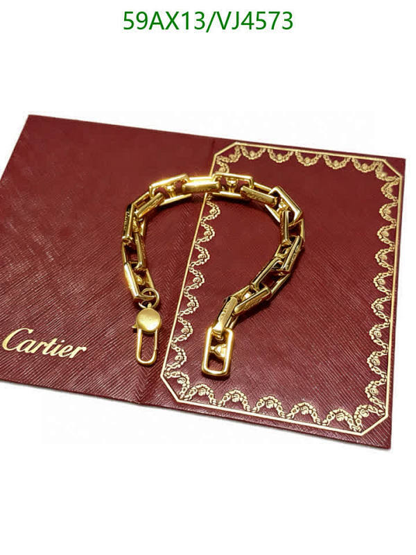 Cartier Gold-Tone Chain Bracelet - Elegant & Durable Link Design, 22-20-18mm