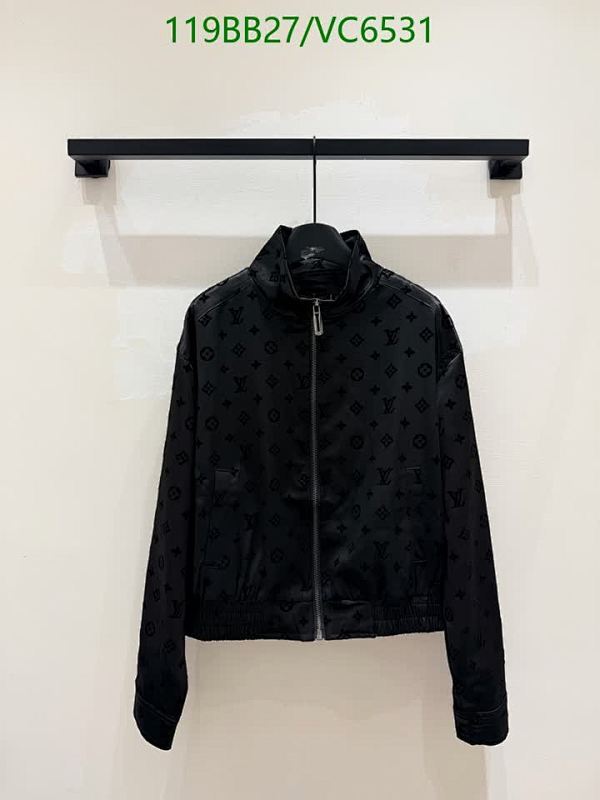 Louis Vuitton Monogram Black Polyester Fiber Bomber Jacket for Men