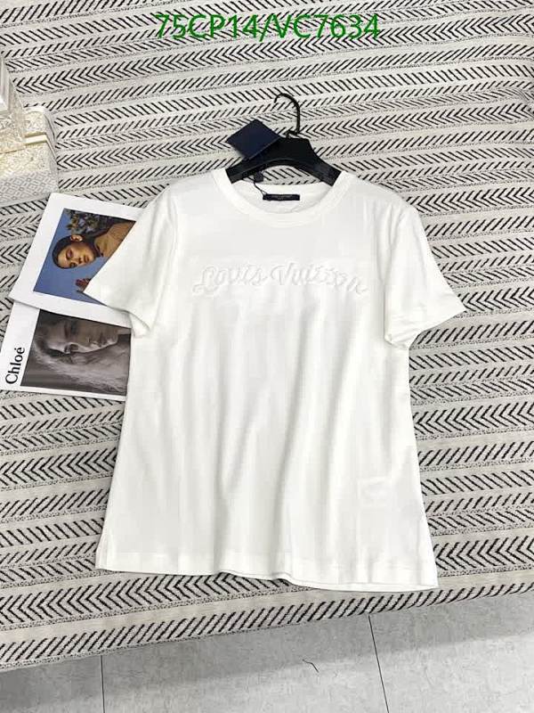 Louis Vuitton White Embroidered Logo Cotton T-Shirt for Everyday Style