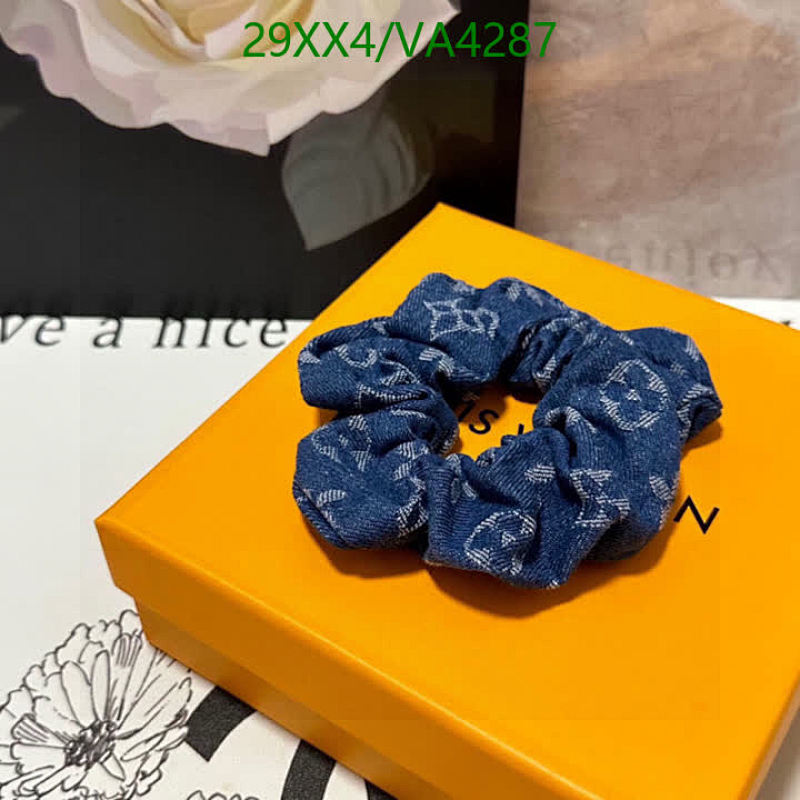 Louis Vuitton Denim Monogram Scrunchie - Stylish Hair Accessory for Everyday Wear