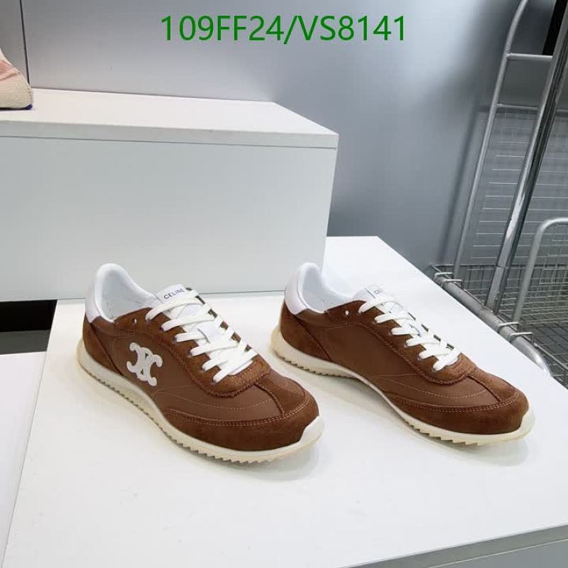 Celine Women's Suede & Nylon Low-Top Sneakers in Brown