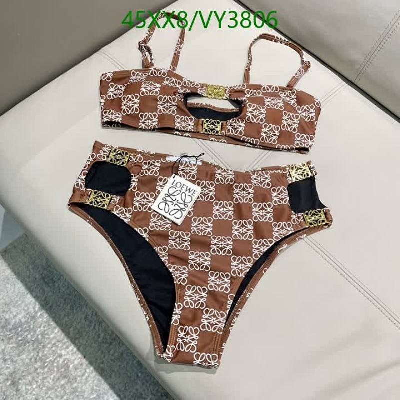 Loewe Anagram Print Bikini Set - Stylish High-Waisted Swimsuit 7 Loewe Anagram Print Bikini Set - Stylish High-Waisted Swimsuit