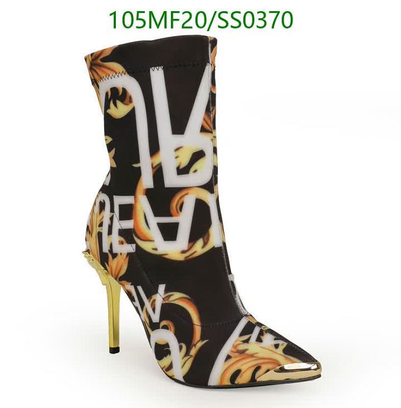 Versace-Inspired Elastic Fabric Ankle Boots with 10CM Golden Heels