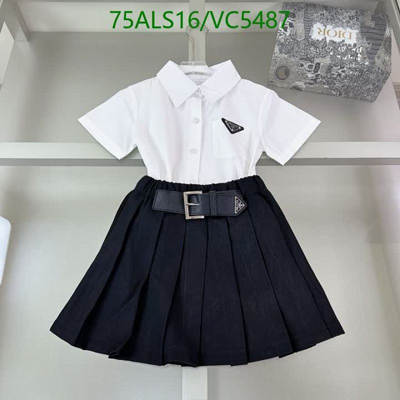 Pradaa Kids' Cotton Pleated Skirt Set - Stylish & Comfortable for Children