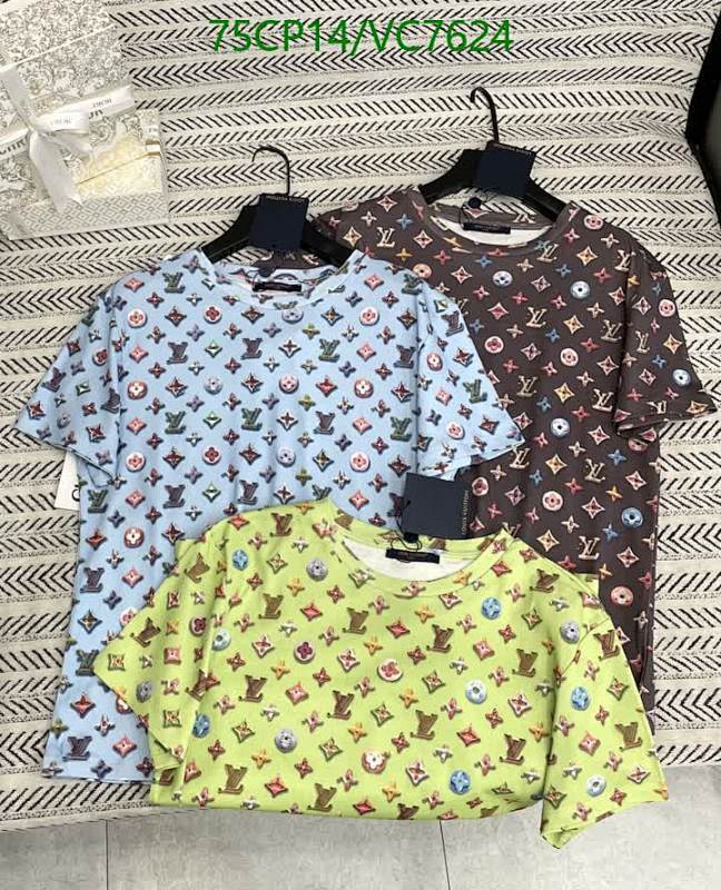 Louis Vuitton Monogram Short Sleeve T-Shirt - Premium Cotton Crew Neck Tops