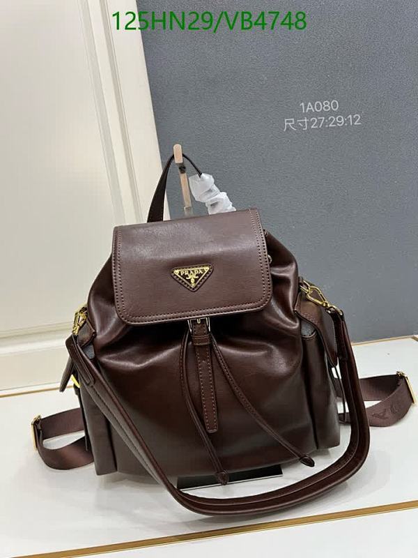 Prada Women's Genuine Leather Backpack - Stylish & Versatile Everyday Bag