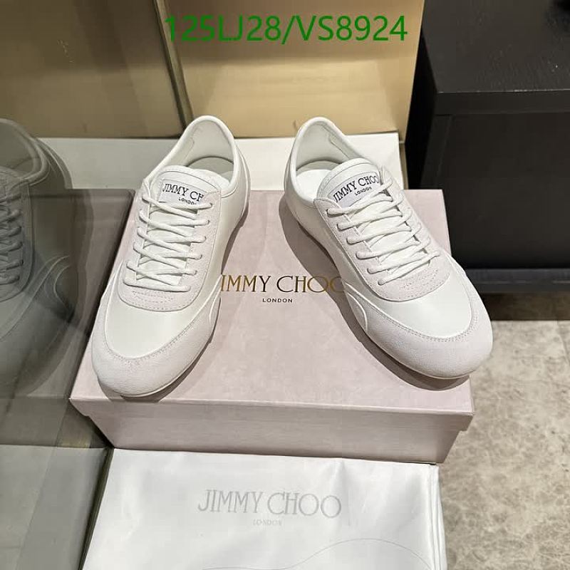 Jimmy Choo Women's White Leather & Suede Low-Top Sneakers
