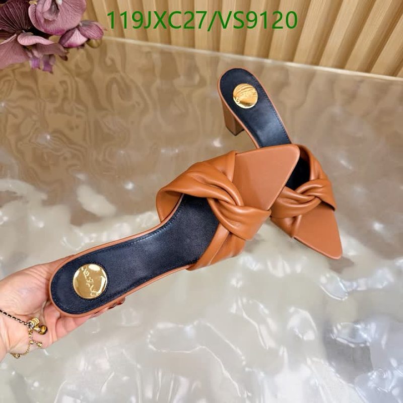 Yves Saint Laurent Women's Brown Leather Twisted Mule Heels
