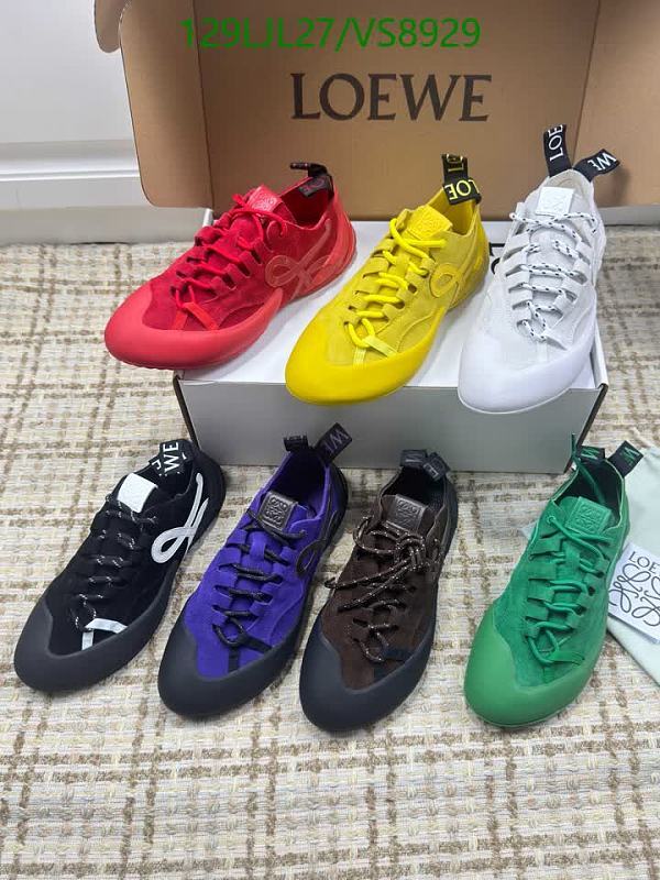Loewe Men's Suede and Nylon Low-Top Sneakers