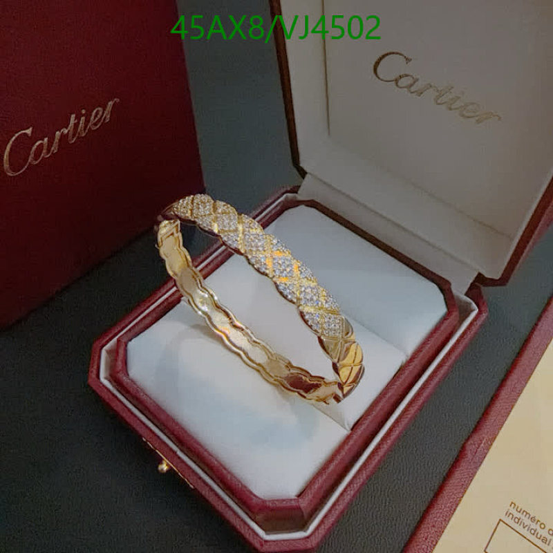 Cartier Elegant Gold-Tone Pave Diamond Bracelet - Luxurious & Stylish