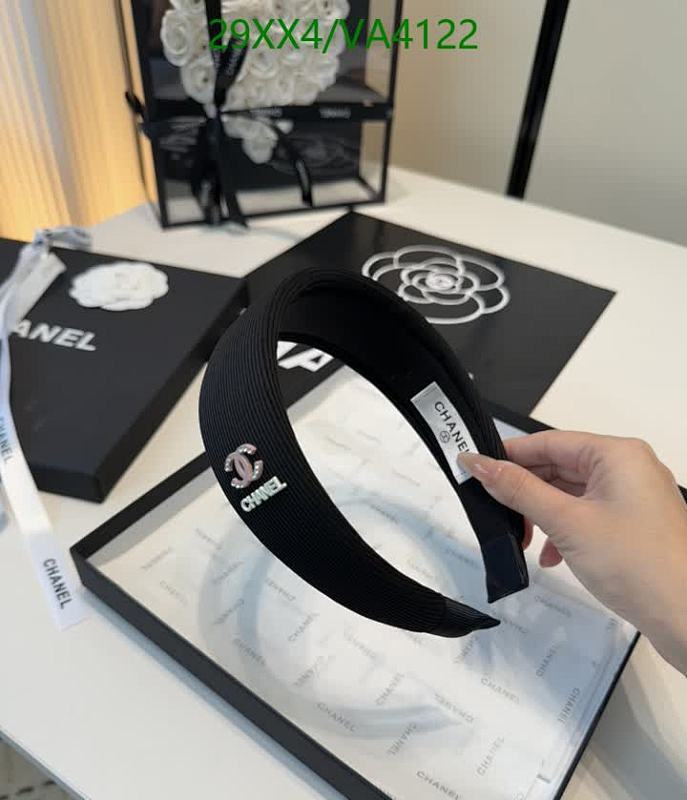 Chanel Black Ribbed Headband with Crystal CC Logo - Elegant Hair Accessory