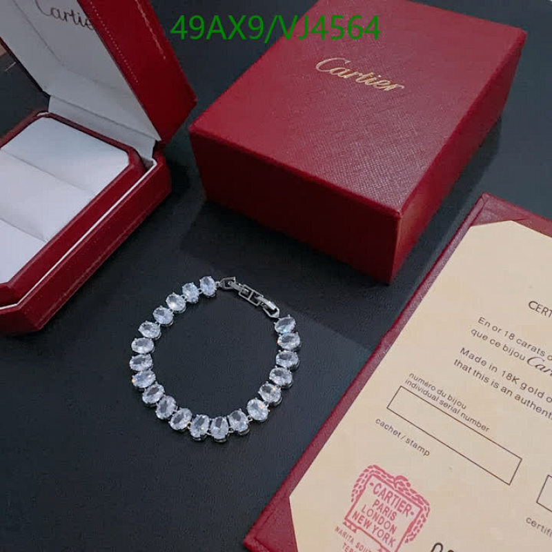 Cartier Elegant Oval Cut CZ Bracelet - Dazzling 18K Gold Plated Jewelry