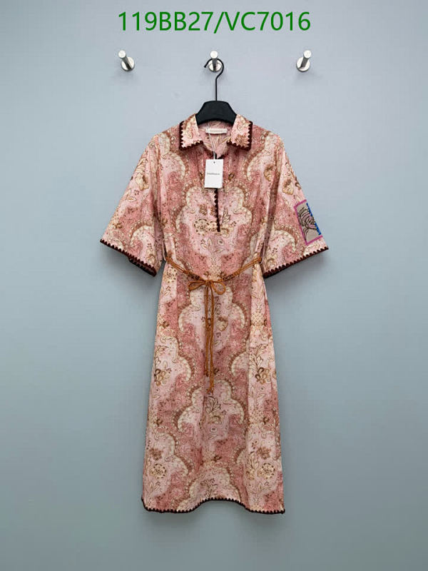 Zimmermann Women's Floral Print Midi Shirtdress with Tie Waist