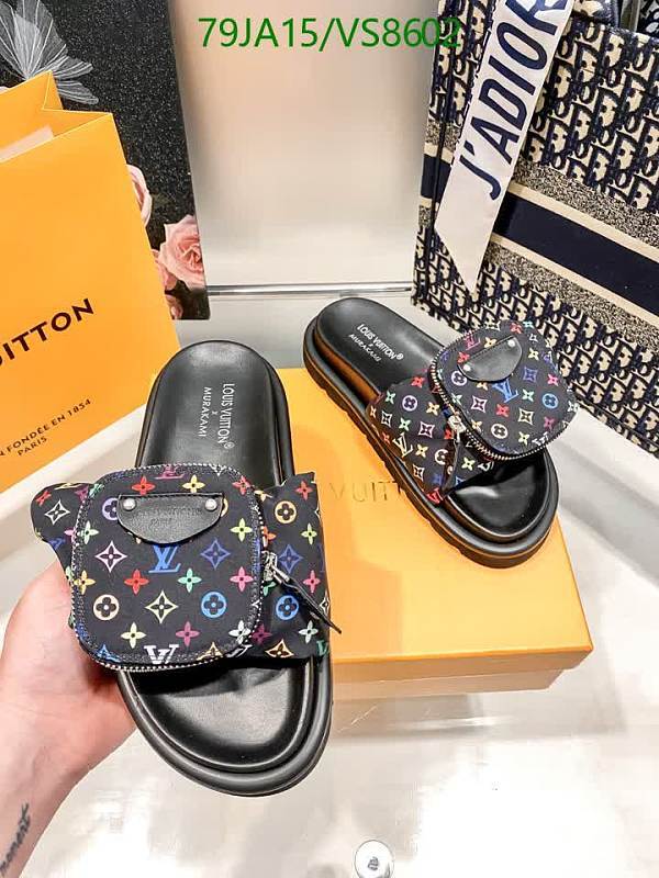 Louis Vuitton Men's Colorful Monogram Slides