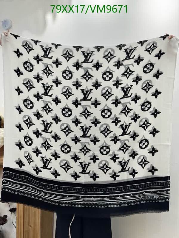 Louis Vuitton Monogram Cashmere Scarf - 100x200cm