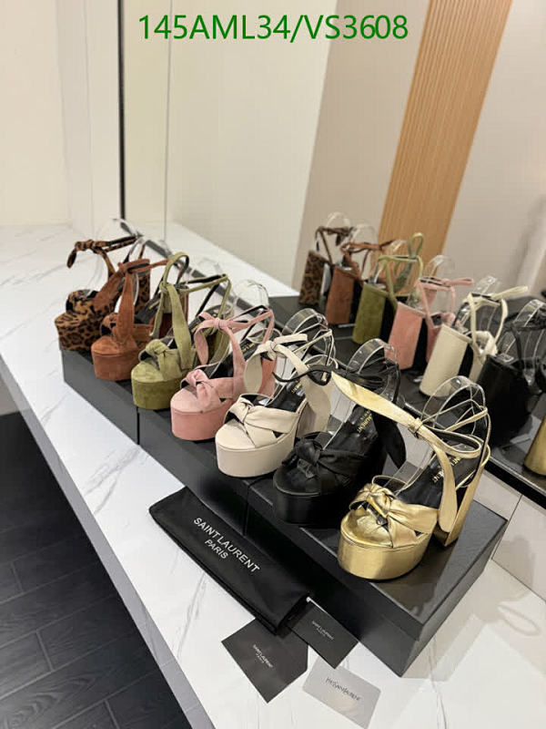 Yves Saint Laurent Women's Platform Sandals - Luxurious Cowhide & Sheepskin Heels 17 Yves Saint Laurent Women's Platform Sandals - Luxurious Cowhide & Sheepskin Heels