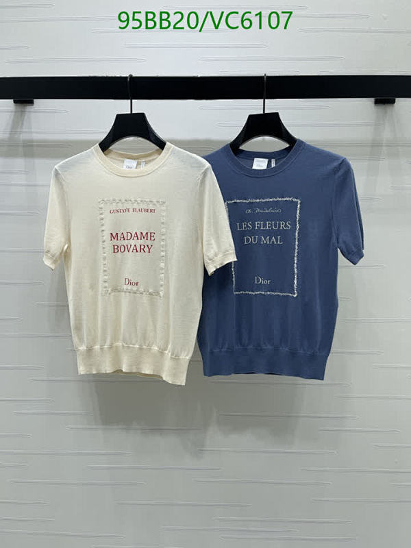Dior Knitted Short Sleeve T-Shirt - 'Madame Bovary' & 'Les Fleurs Du Mal' Designs