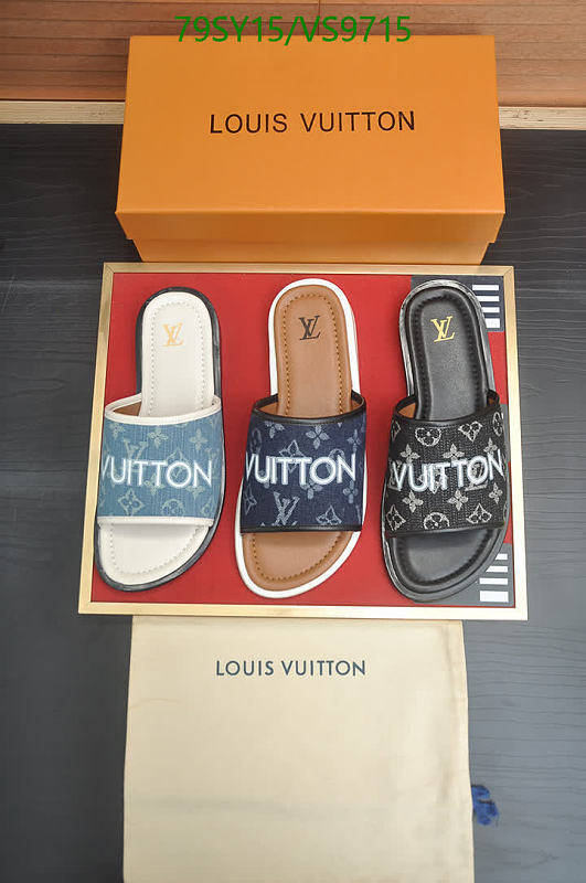 Louis Vuitton Men's Monogram Slides - Stylish Summer Footwear
