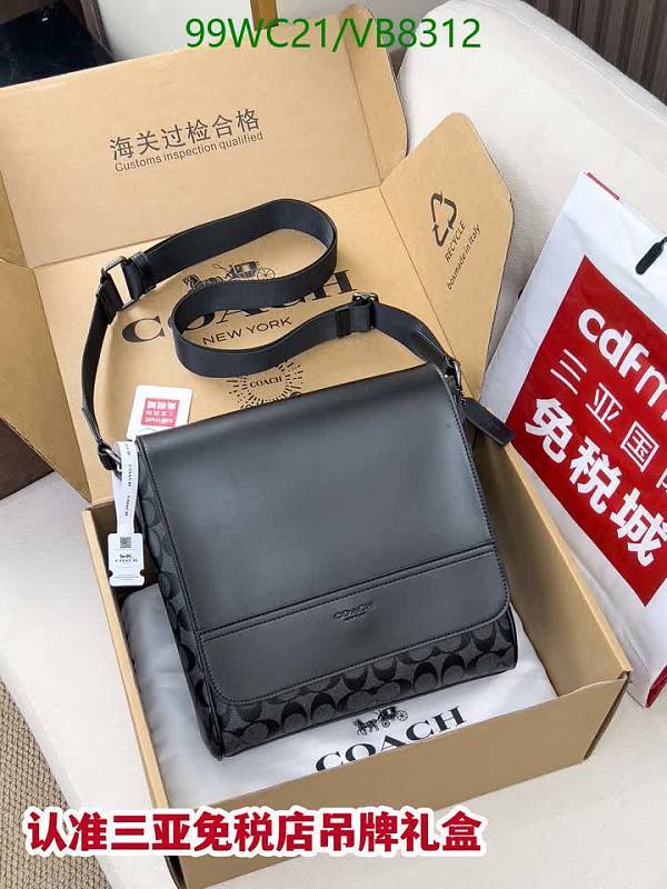 Coach Signature Leather Messenger Bag