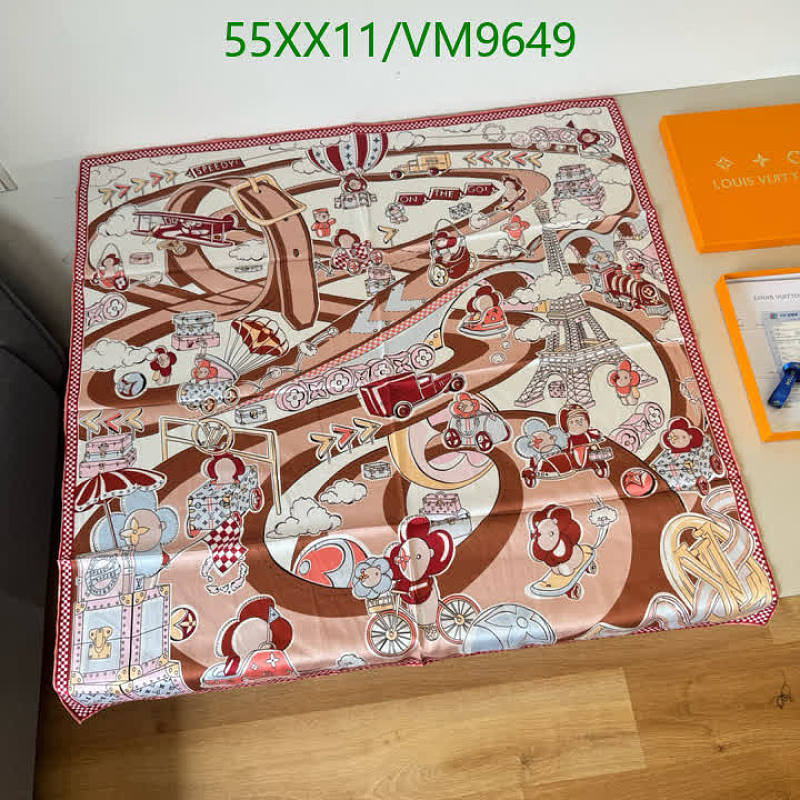 Louis Vuitton 90x90cm Real Silk Scarf - Parisian Adventure Print