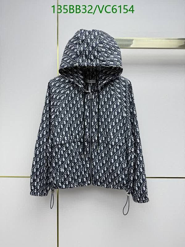 Dior Oblique Technical Jacquard Windbreaker Jacket - Black & White