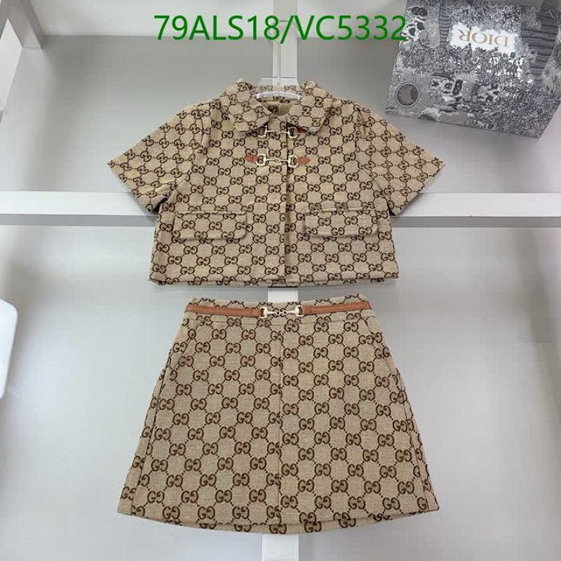Gucci Kids' Monogram Short-Sleeve Jacket & Skirt Set - Stylish Children's Outfit