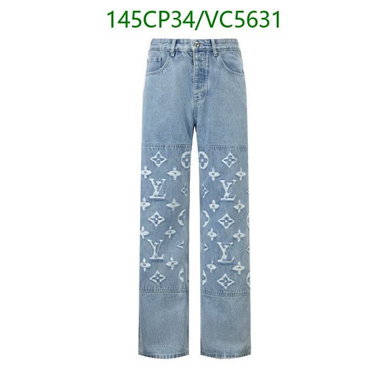 Louis Vuitton Monogram Denim Jeans for Men - Stylish Straight-Leg Design