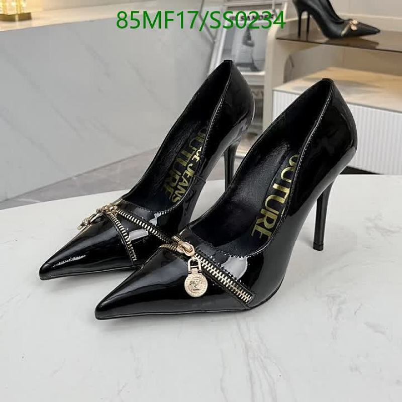 Versace Women's Black Patent Leather Stiletto High Heels Size EU 35-42
