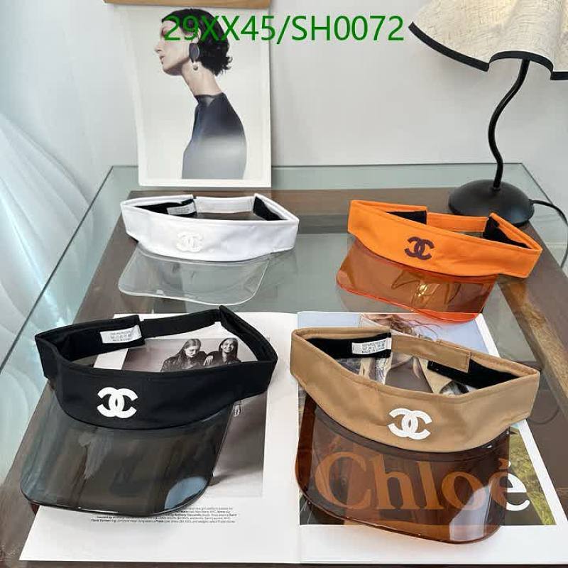 Chanel Stylish Sun Visor Cap - Clear UV Protection for Outdoor Activities