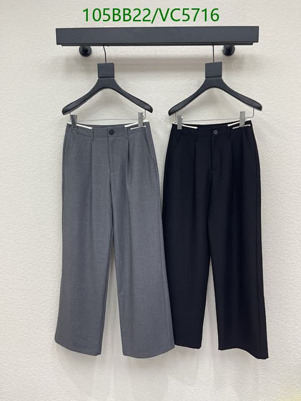 Alexander Wang Women's High-Waisted Wide-Leg Trousers - Polyester Fiber Pants