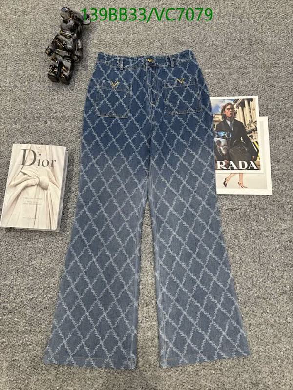 Valentino Denim Wide-Leg Trousers for Women - Stylish Gradient Jeans